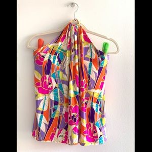 Alice & Trixie Halter Top XS Multicolor Geometric